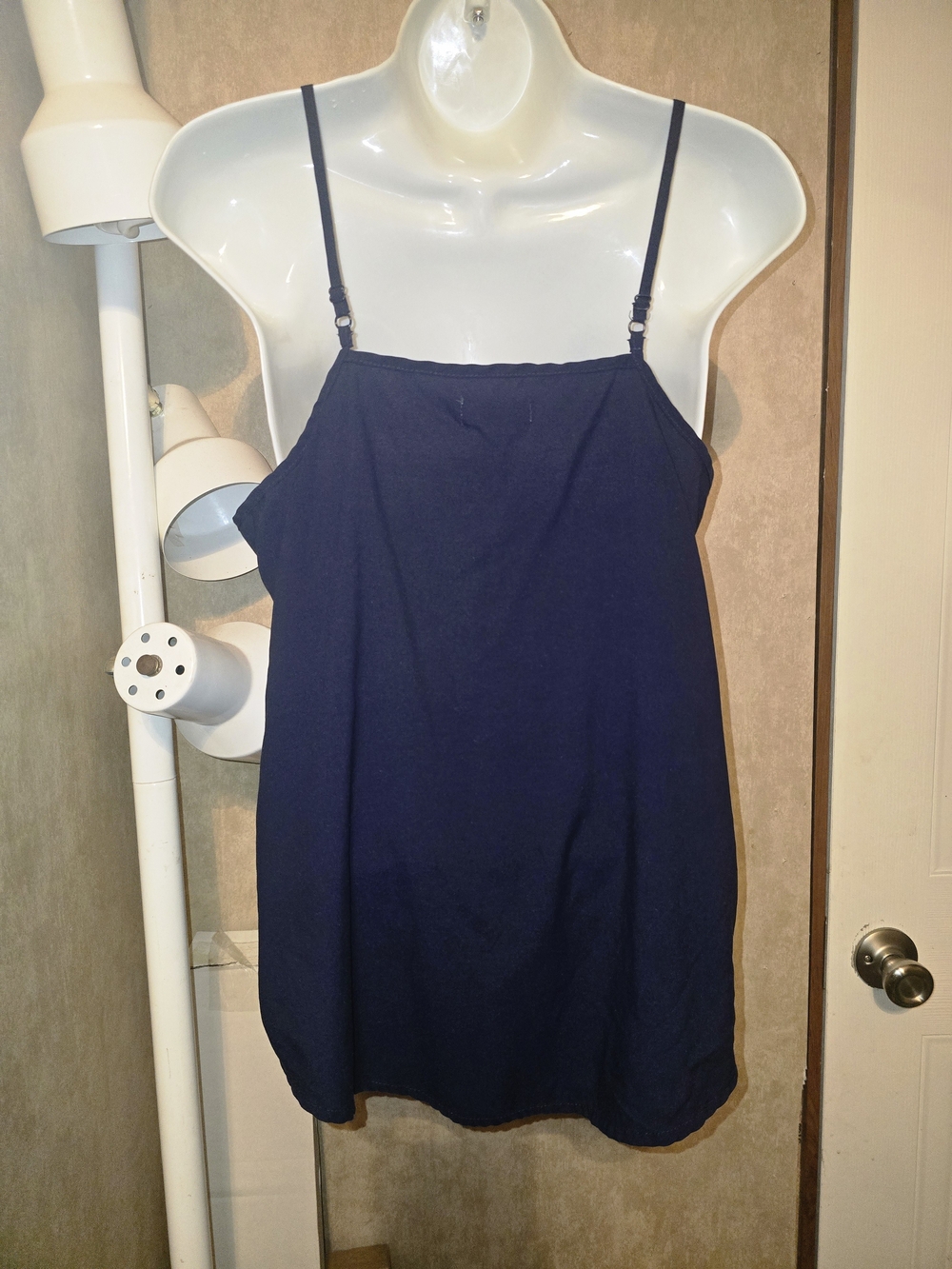 Faded Glory Navy Adjustable Spaghetti Strap Tank
